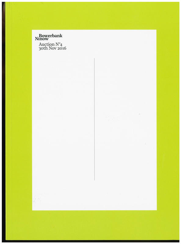 Bowerbank Ninow : auction no. 4, 30th Nov 2016 cover