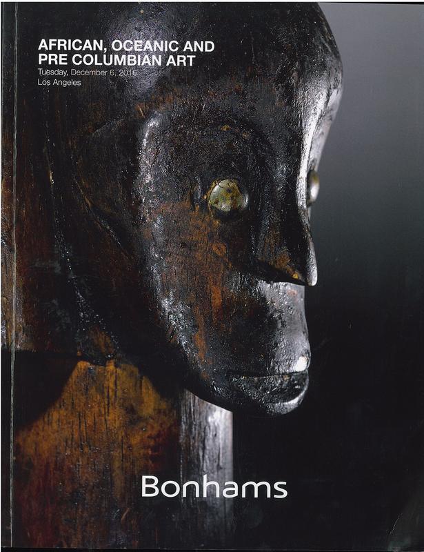 African, Oceanic and Pre-Columbian art : Tuesday, December 6, 2016 at 3pm, Los Angeles / Bonhams cover
