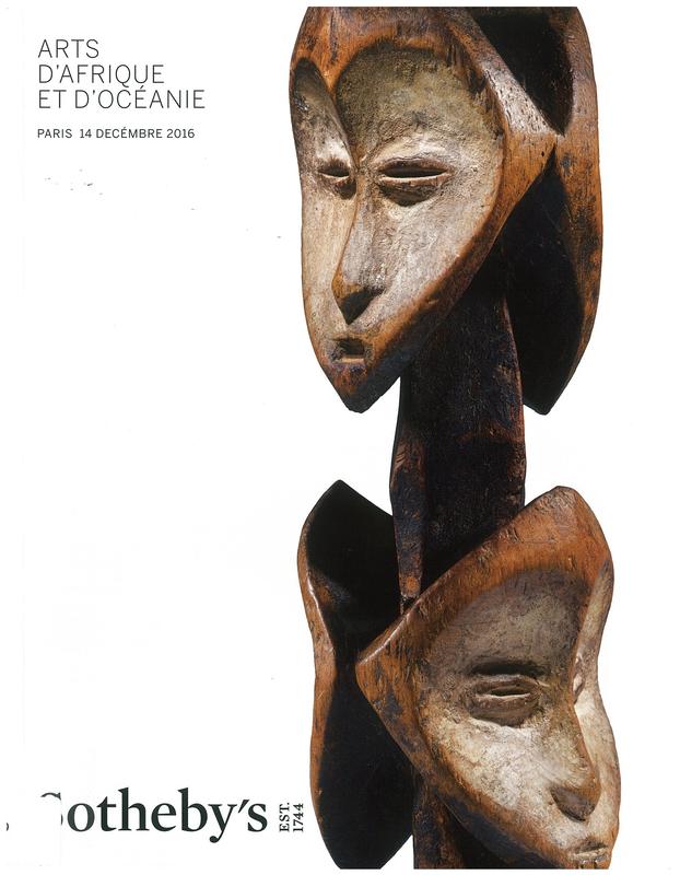 Arts d'Afrique et d'Oceanie : vente a Paris, 14 Decembre 2016 / Sotheby's cover