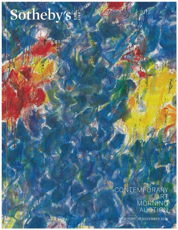 Contemporary art morning auction : auction in New York, 18 November 2016 / Sotheby's cover