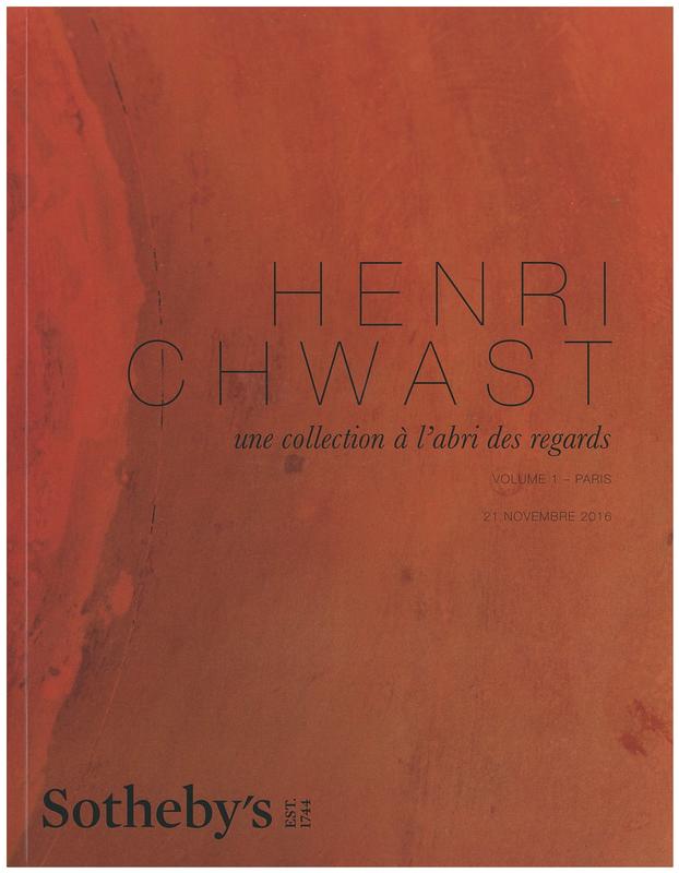 Henri Chwast : une collection a l'abri des regards, volume 1 - Paris / Sotheby's cover