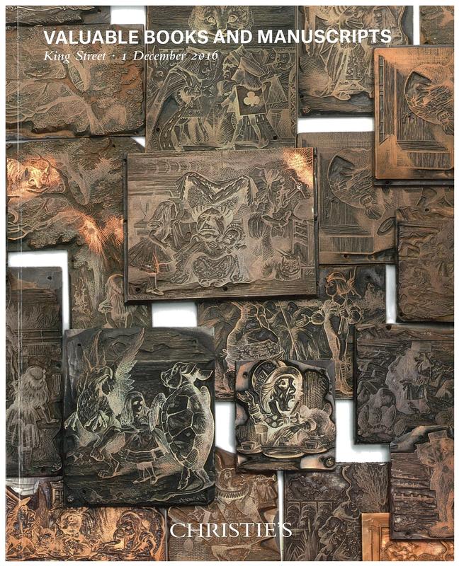 Valuable books and manuscripts : Thursday 1 December 2016 / Christie's cover