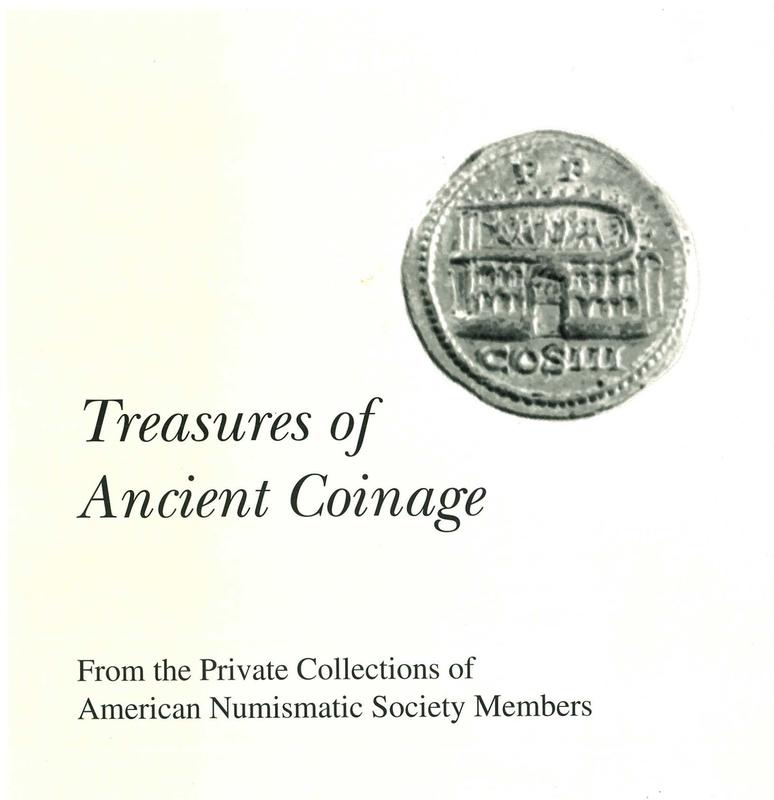 Treasures of ancient coinage : from the private collections of American Numismatic Society Members cover