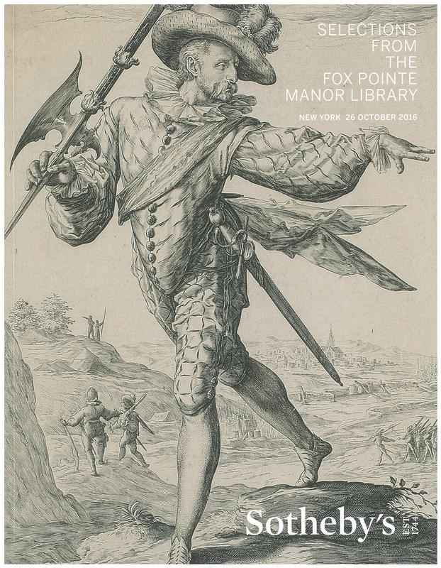 Selections from the Fox Pointe Manor library : auction in New York, 26 October 2016 / Sotheby's cover