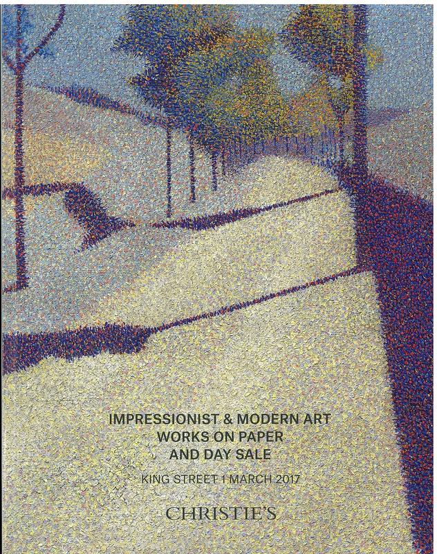 Impressionist and modern art works on paper and day sale : Wednesday 1 March 2017 / Christie's cover