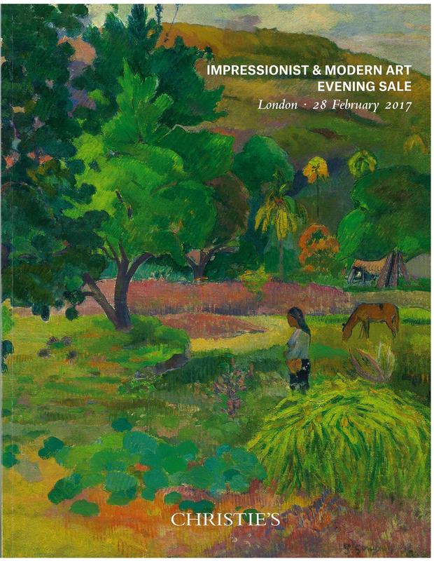 Impressionist and modern art evening sale : Tuesday 28 February 2017 / Christie's cover