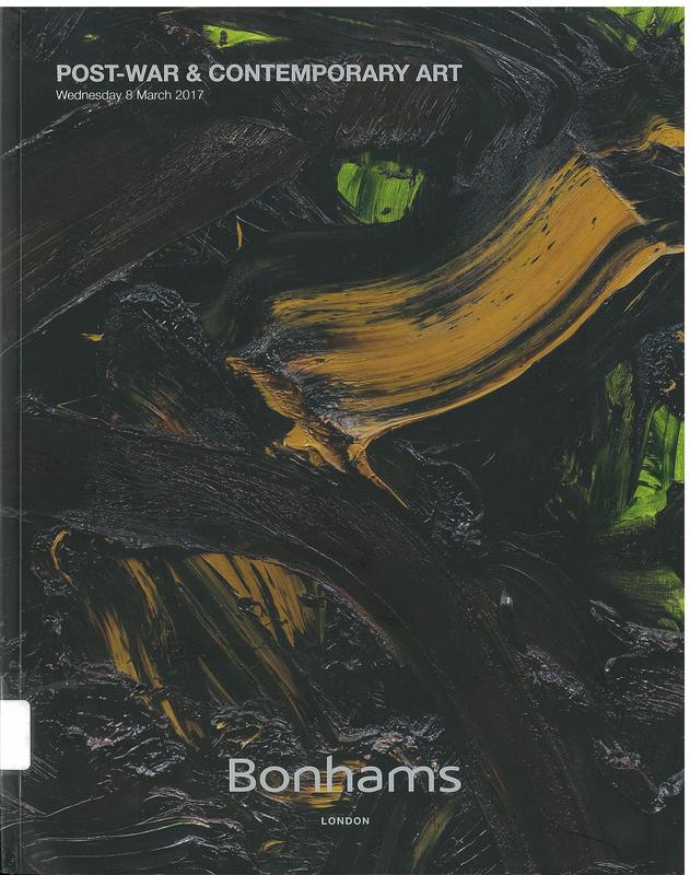 Post-war and contemporary art : Wednesday 8 March 2017 / Bonhams 1793 Limited cover