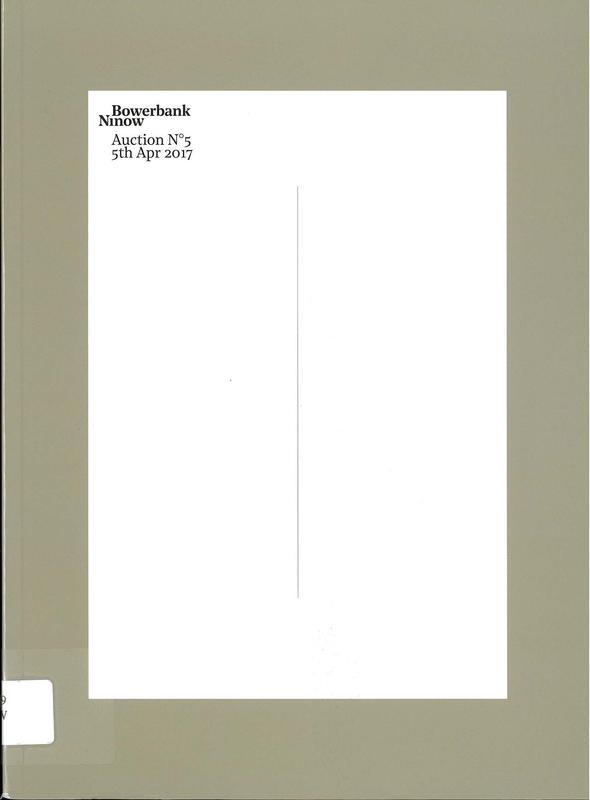 Bowerbank Ninow : auction no. 5, 5th Apr 2017 cover