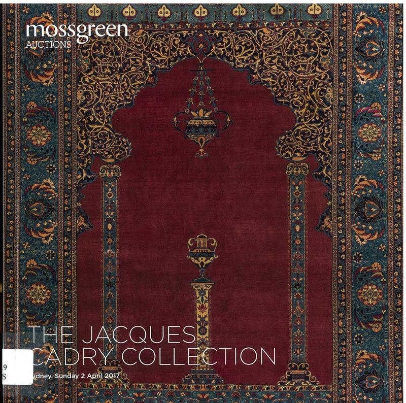 The Jacques Cadry Collection : Sydney, Sunday 2 April 2017 / Mossgreen Auctions cover