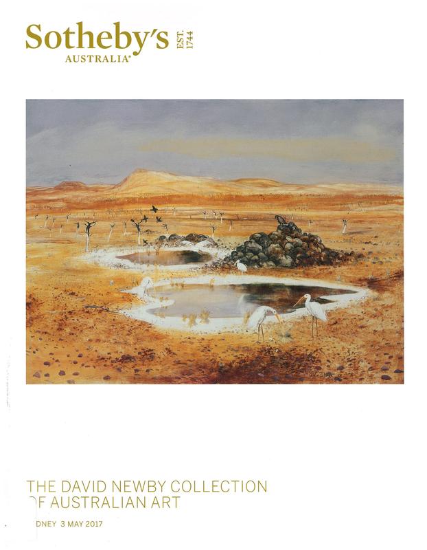 The David Newby Collection of Australian art : auction in Sydney, 3 May 2017 / Sotheby's Australia cover
