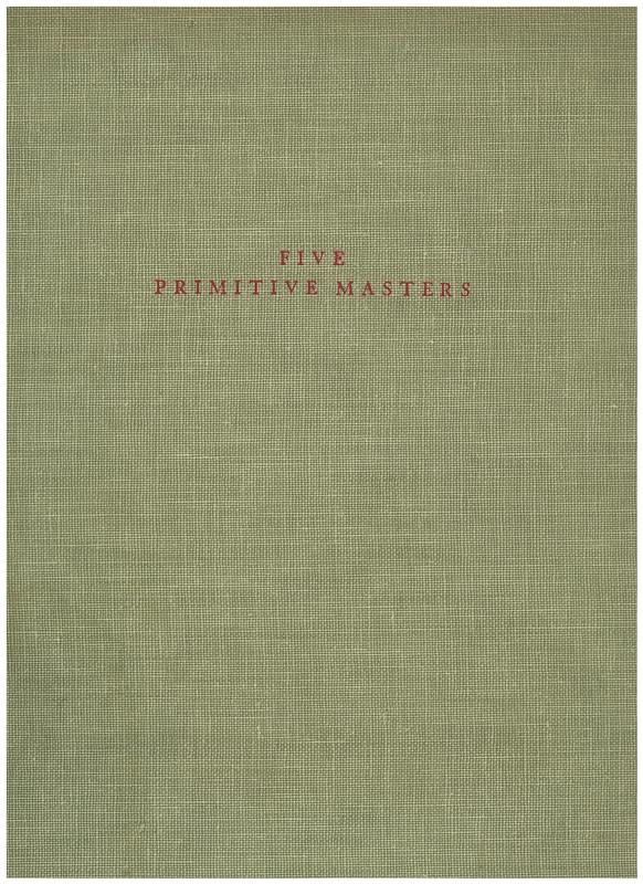 Five primitive masters / Wilhelm Uhde ; translated by Ralph Thompson cover