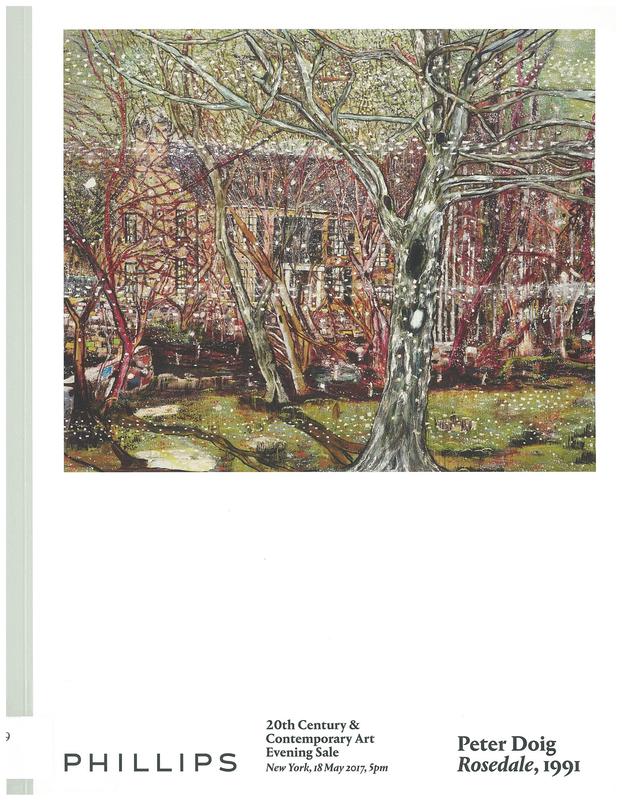 Peter Doig : Rosedale, 1991 / Phillips cover