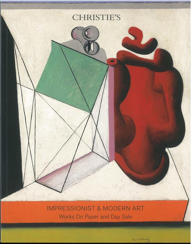 Impressionist and modern art works on paper and day sale : Thursday 17 November 2016 / Christie's cover