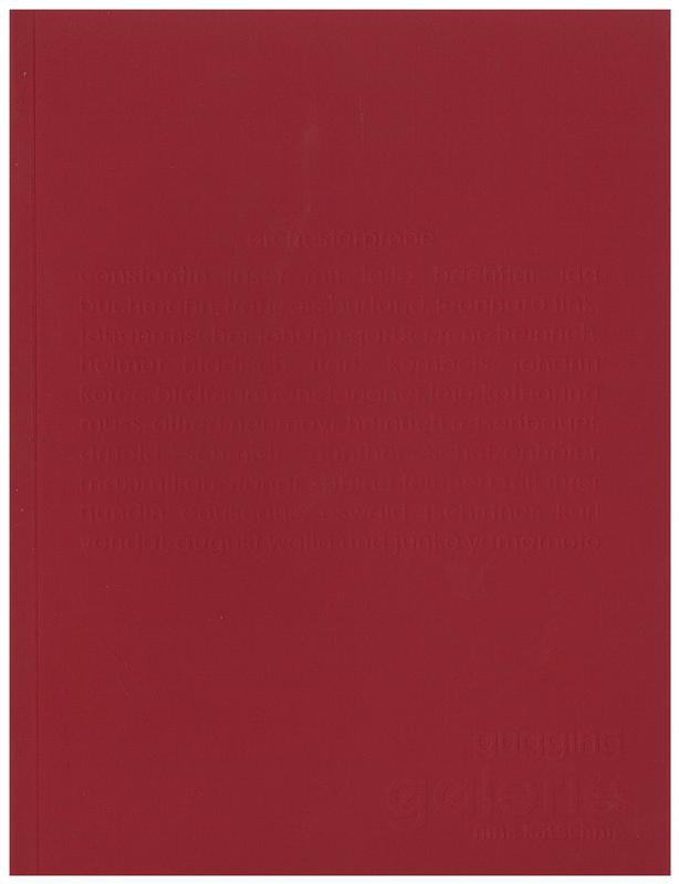 Orchesterprobe / Constantin Luser mit Laila Bachtiar, Ida Buchmann, Francois Burland, Leonhard Fink, Johann Fischer, Johann Garber, Rene Heinrich, Helmut Hladisch, Franz Kernbeis, Johann Korec, Birdman Hans Langner, Lejo, Katharina Muss, Alfred Neumayr, Heinreichreisenbauer, Arnold Schmidt, Gunther Schutzenhofer, Maximilian Stangl, Sabina Teichert mit ihrer hunden CousCous, Oswald Tschirtner, Karl Vondal, August Walla und Junkyamamoto, Gugging Galerie, Nina Katschnig cover