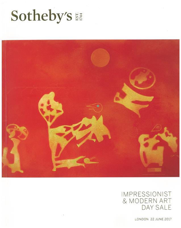 Impressionist and modern art day sale : auction in London, 22 June 2017 / Sotheby's cover