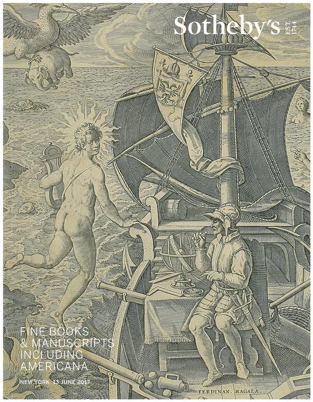 Fine books and manuscripts including Americana : auction in New York, 13 June 2017 / Sotheby's cover
