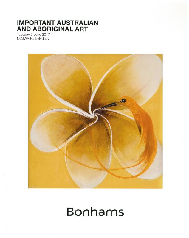 Important Australian and Aboriginal art : Tuesday 6 June at 6:30pm / Bonhams 1793 Limited cover