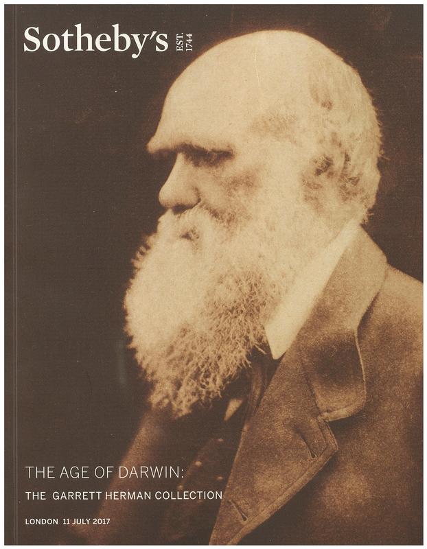 The age of Darwin : the Garrett Herman collection : Auction in London, 11 July 2017 / Sotheby's cover
