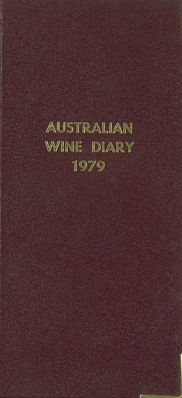 Australian wine diary 1979 / Australian Wine Board cover