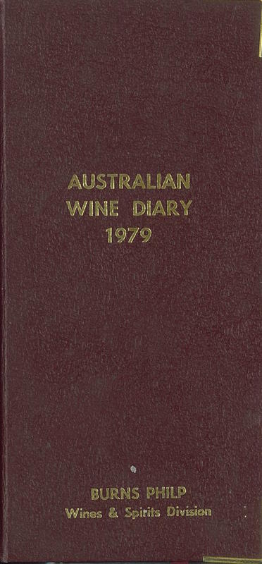Australian wine diary 1979 / Australian Wine Board cover