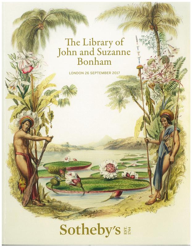 The library of John and Suzanne Bonham : auction in London, 26 September 2017 / Sotheby's cover