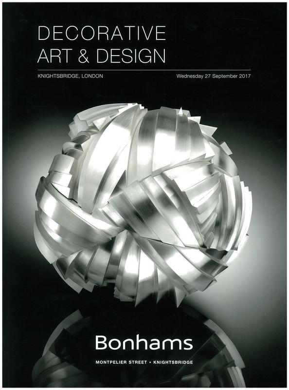 Decorative art and design, Knightsbridge, London : sale, Wednesday 27 September 2017 at 10AM / Bonhams cover