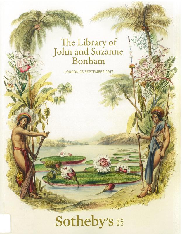 The library of John and Suzanne Bonham : auction in London, 26 September 2017 / Sotheby's cover