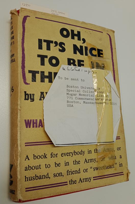 Oh, it's nice to be in the army / by Anthony Cotterell cover