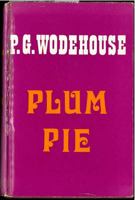 Plum pie / P. G. Wodehouse cover