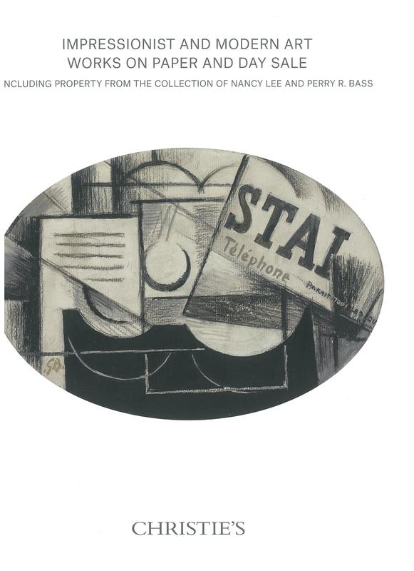 Impressionist and modern art works on paper and day sale : Tuesday 14 November 2017 / Christie's cover