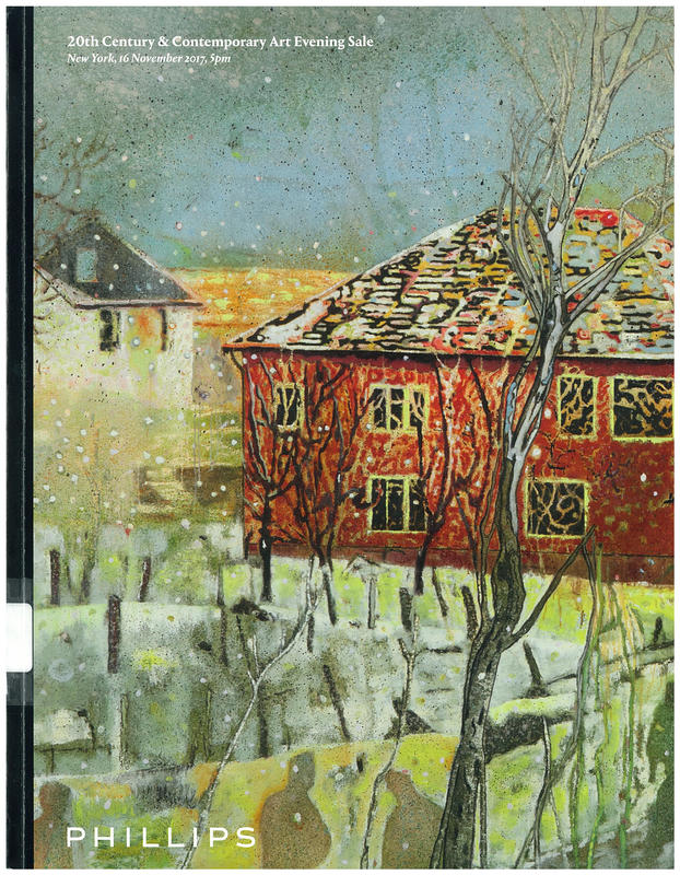 20th century and contemporary art evening sale : New York, 16 November 2017, 5pm / Phillips cover