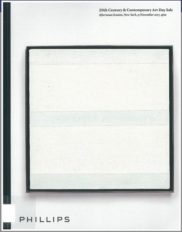 20th century and contemporary art day sale, afternoon session : New York, 15 November 2017 / Phillips cover