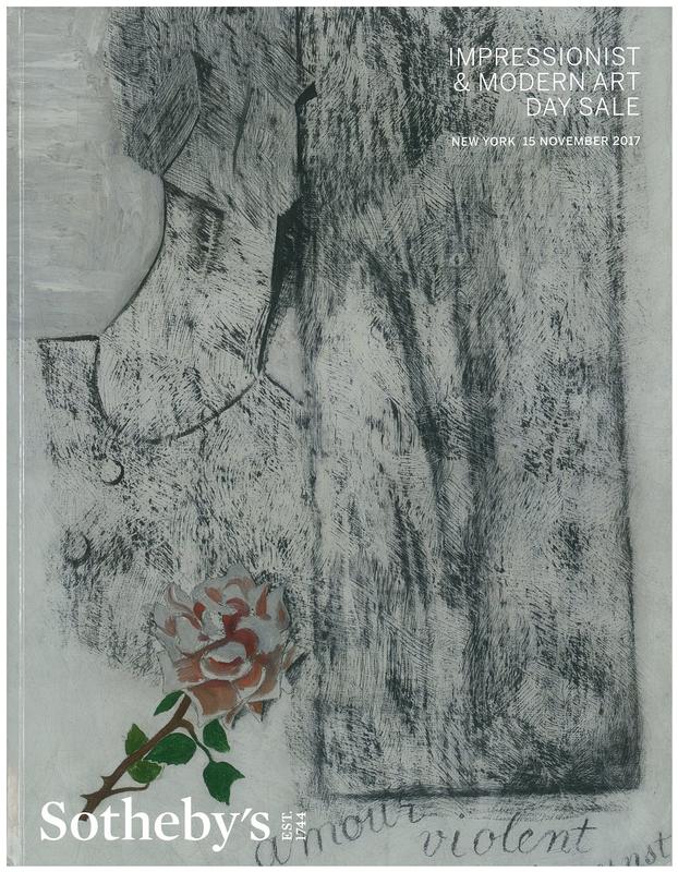 Impressionist and modern art day sale : auction in New York, 15 November 2017 / Sotheby's cover