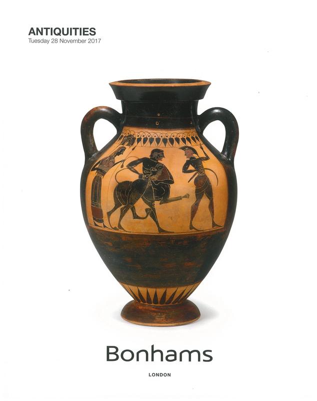 Antiquities : Tuesday 28 November 2017 / Bonhams cover