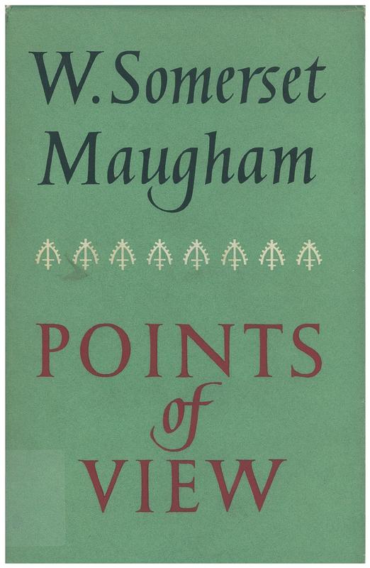 Points of view / W. Somerset Maugham cover