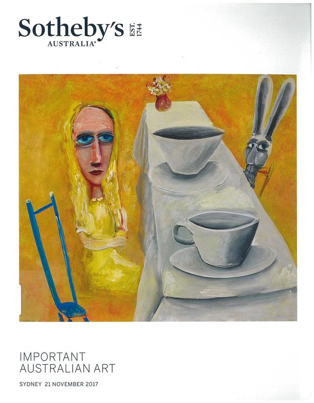 Important Australian art : auction in Sydney, 21 November 2017 / Sotheby's Australia cover
