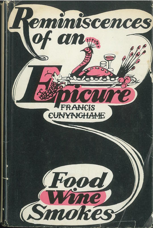 Reminiscences of an epicure / Francis Cunynghame cover