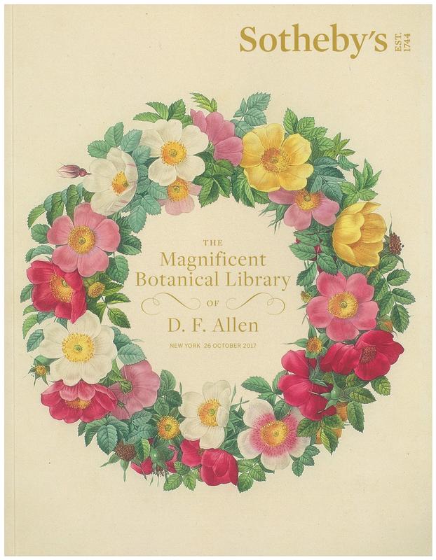 The magnificent botanical library of D. F. Allen : auction in New York, 26 October 2017 / Sotheby's cover