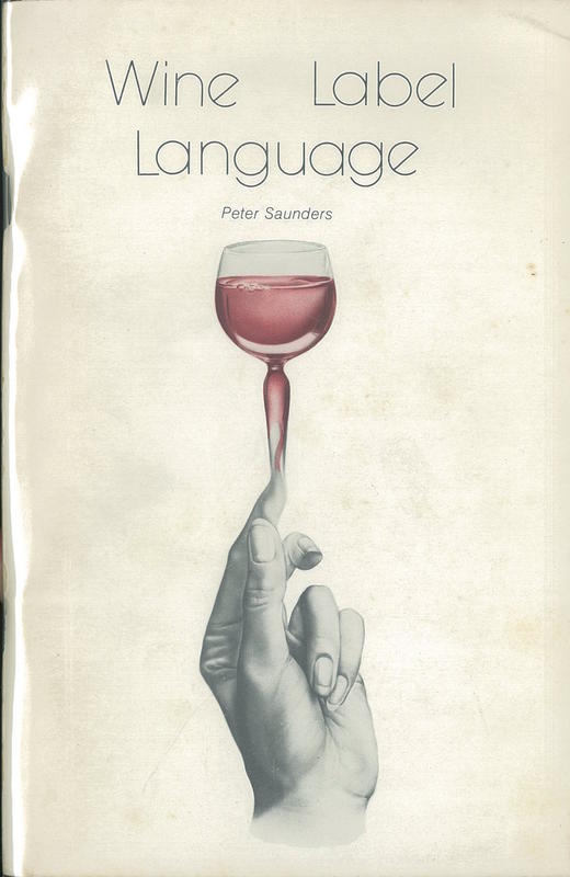 Wine label language / Peter Saunders cover