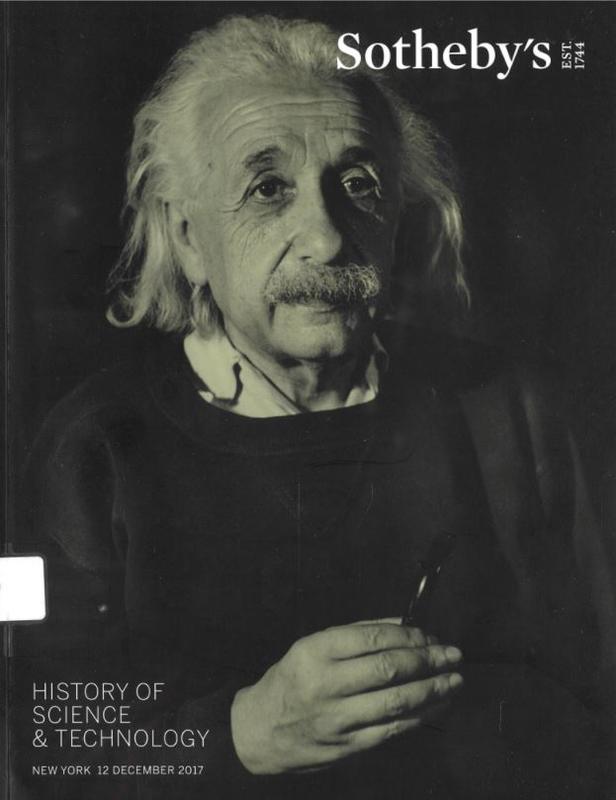 History of science and technology : auction in New York, 12 December 2017 / Sotheby's cover
