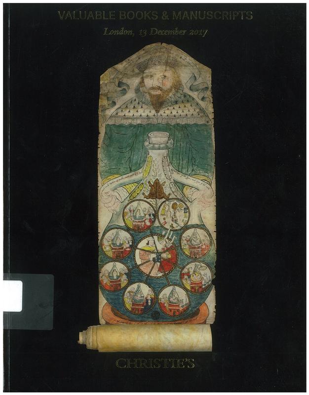 Valuable books and manuscripts : Wednesday 13 December 2017 / Christie's cover