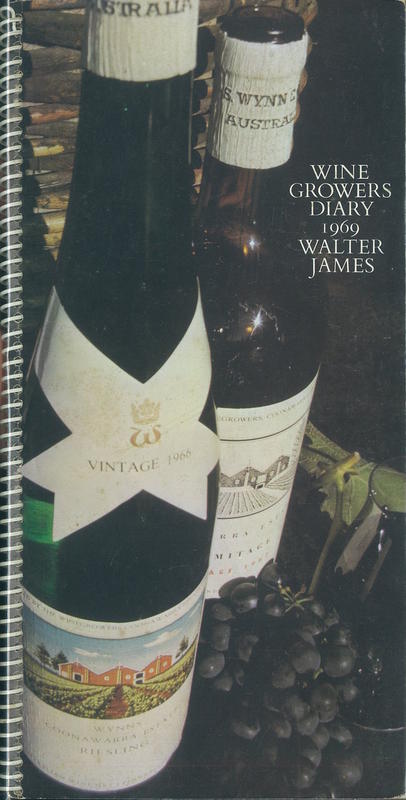 Wine growers diary : 1969 / Walter James cover