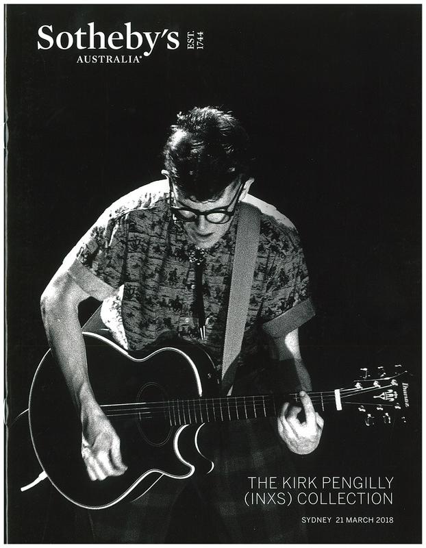 The Kirk Pengilly (INXS) Collection : auction in Sydney, 21 March 2018 / Sotheby's Australia cover