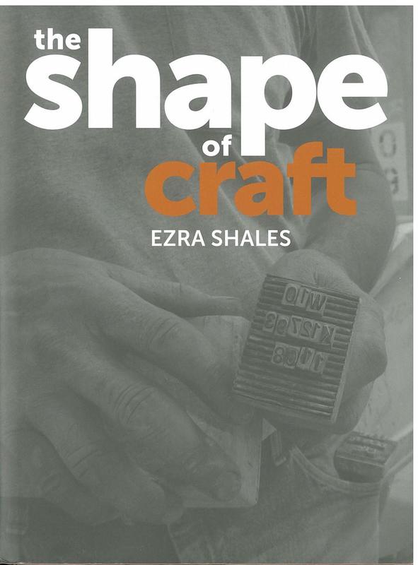 The shape of craft / Ezra Shales cover