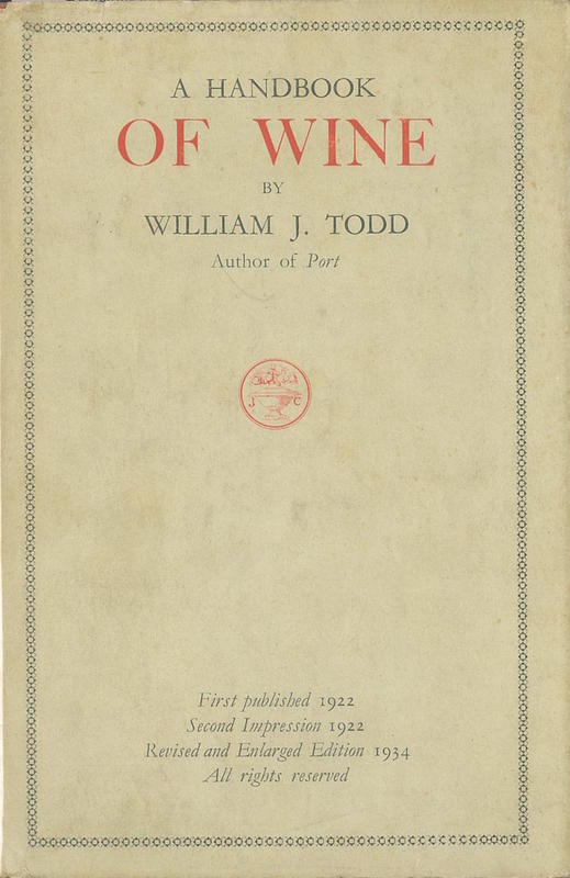 A handbook of wine : how to buy, serve, store and drink it / by Wm. J. Todd cover