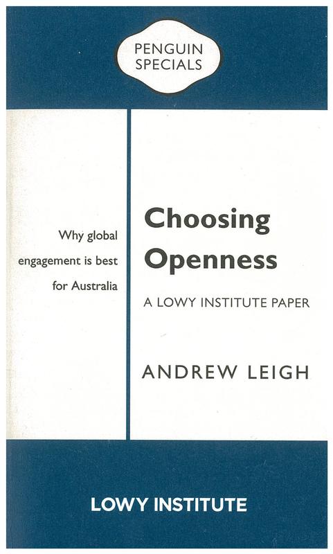 Choosing openness : a Lowy Institute paper cover
