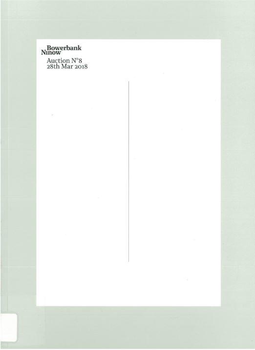 Bowerbank Ninow : auction no. 8, 28th March 2018 cover