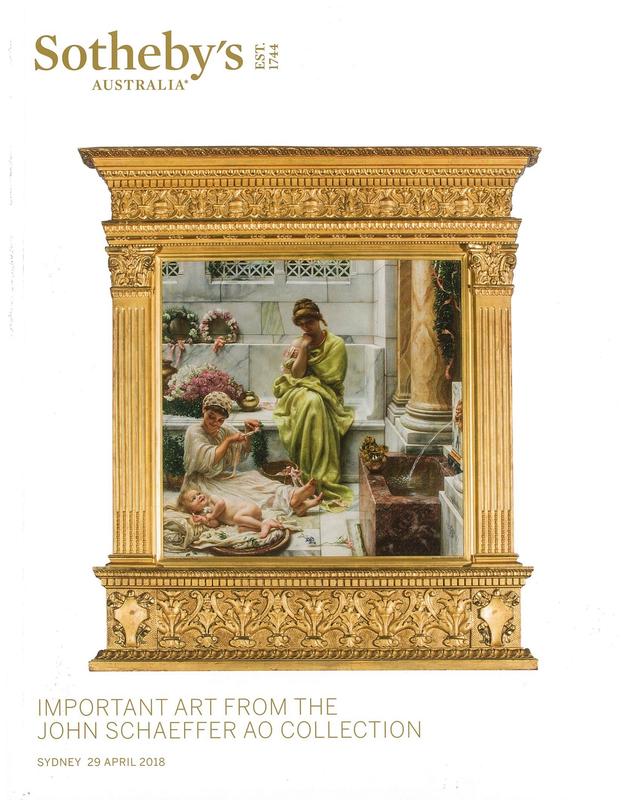 Important art from the John Schaeffer AO Collection : auction in Sydney, 29 April 2018 / Sotheby's Australia cover