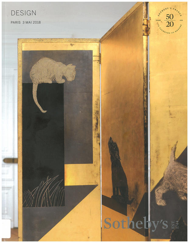 Design : vente a Paris, 3 Mai 2018 / Sotheby's cover
