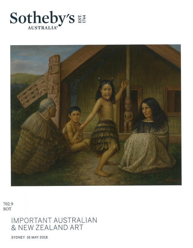 Important Australian and New Zealand art : auction in Sydney, 16 May 2018 / Sotheby's Australia cover